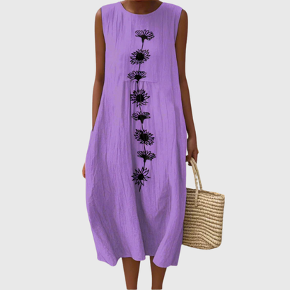 Emma | Abito midi viola Bloom