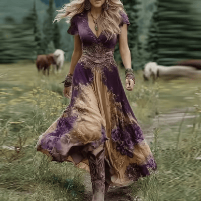 Celestine | Abito Floreale Sartoriale e Fluido