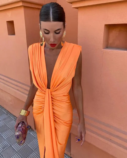 Moriah | Abito elegante a pieghe