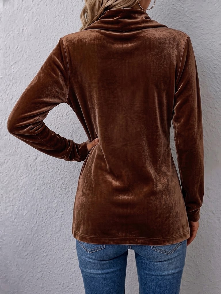 Concetta™ | Giacca Vintage con Bottoni sul Collo e Maniche Lunghe